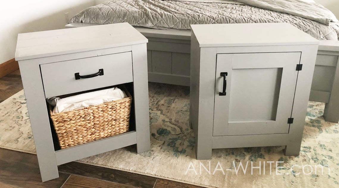 Farmhouse style store night stands